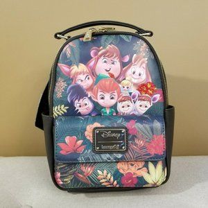 Loungefly Disney Peter Pan & Lost Boys Chibi Jungle Mini Backpack NEW